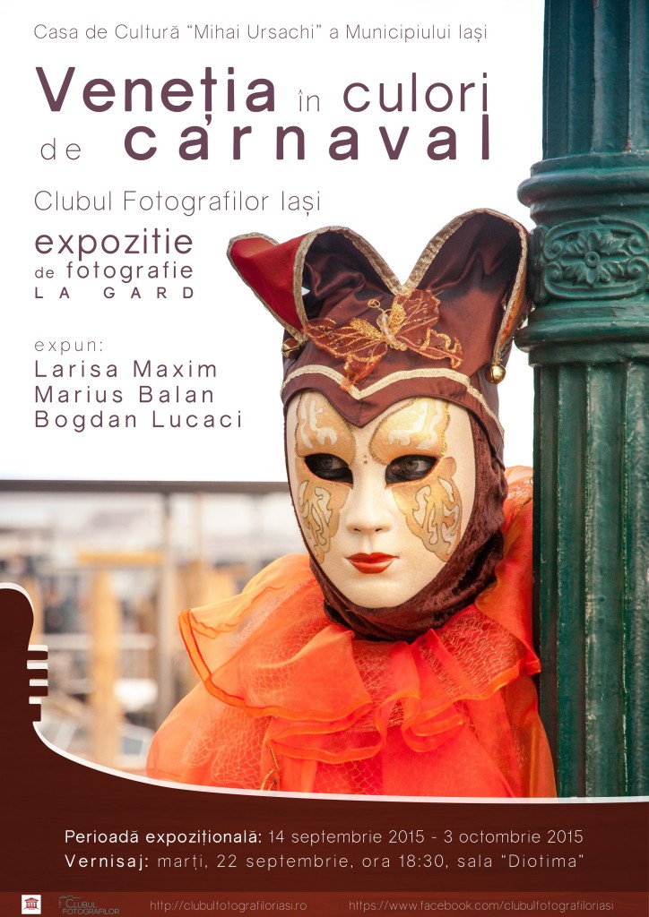 Afis expo - Venetia in Culori de Carnaval